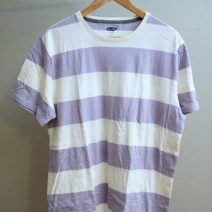 Old Navy Purple Striped T-Shirt (Unworn)